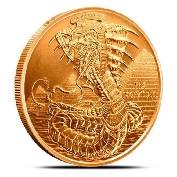 The  Egytian Dragon 1 oz Copper Round, World of Dragons Series - Picture 1 of 2